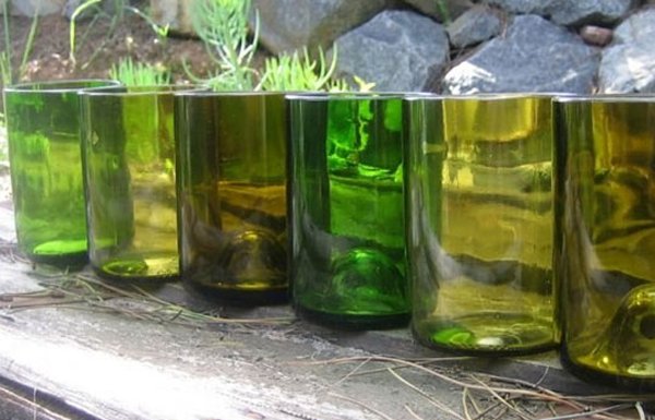 garrafa de vidro cortada copo garrafa de vidro cortada copo