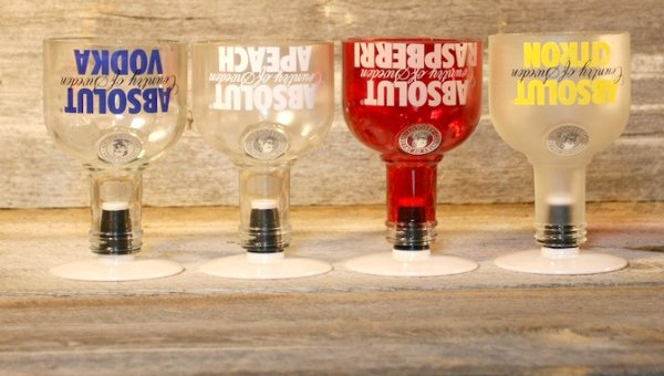 garrafa de vidro cortada taça garrafa de vidro cortada taça