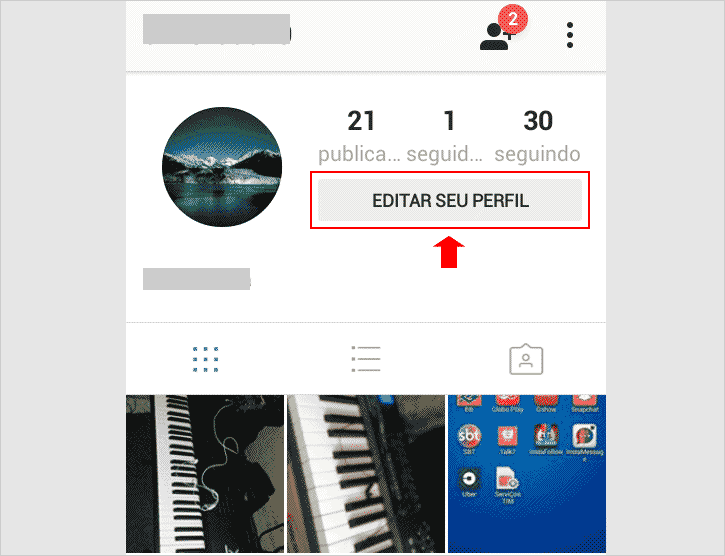 Editando perfil do Instagram para mudar endereço de e-mail Editando perfil do Instagram para mudar endereço de e-mail