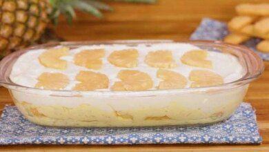 Receita de Cassata de Abacaxi Deliciosa