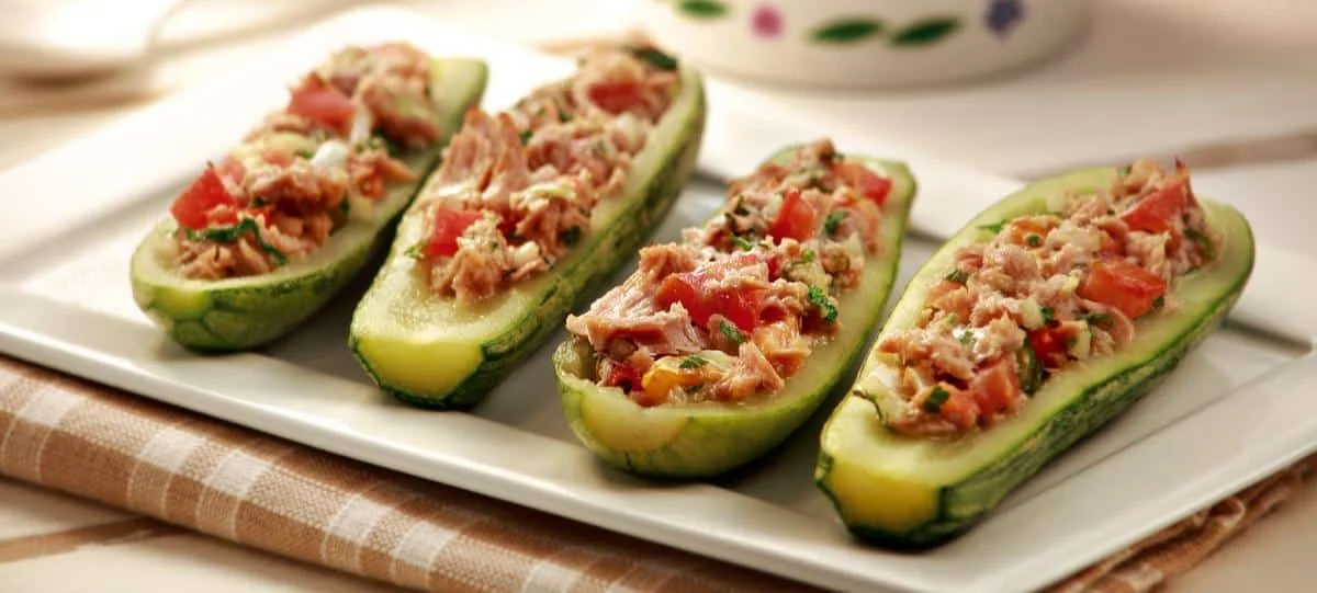 abobrinha recheada com atum Abobrinha Recheada com Atum Bau das RECEITAS