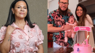 Abcieli Silveira Dias, tio e assessor de Marília Medonça com a filha e a esposa - Foto: Reprodução