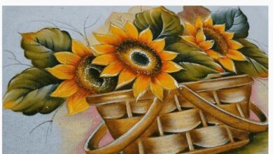 Aprenda Como Pintar Girassol Passo a Passo