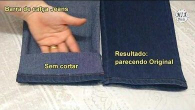 Bainha de Calça Feita a Mão Sem Tirar a Bainha Original