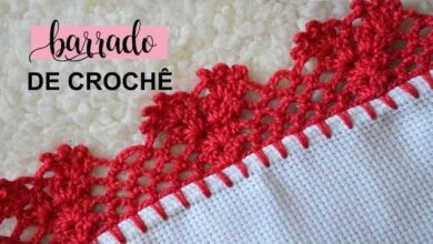 Bico De Crochê Para Pano De Prato