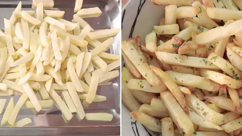 como fazer batata frita de forno deliciosa Como fazer batata frita de forno deliciosa