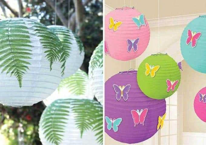 como fazer luminaria de papel de arroz como decorar lanterna japonesa