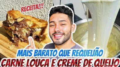 Empadão de Carne Louca e Creme de Queijo