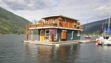 Homem constrói casa flutuante de sonho