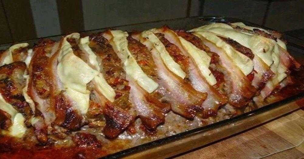 Lombo de Porco Recheado com Queijo e Bacon