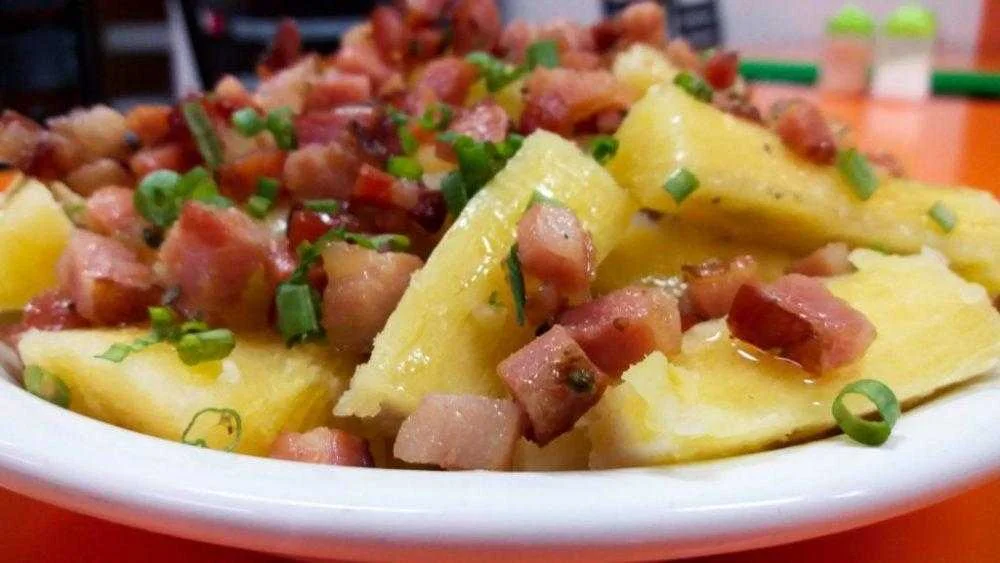 Mandioca temperada- (tipo mexidão)-Confira essa delicia