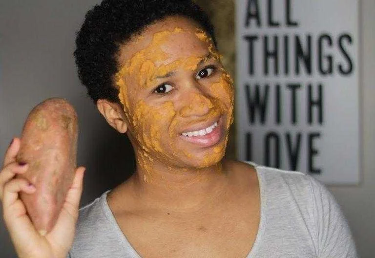 Máscara facial de batata doce é fonte de juventude