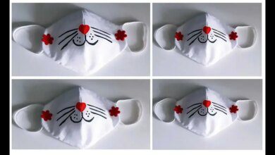 Mascara Infantil de Proteção Para o Rosto – Sem Máquina de Costura