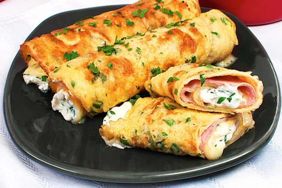 panqueca de omelete uma receita deliciosa e super fcil Panqueca de Omelete uma receita deliciosa e super fcil