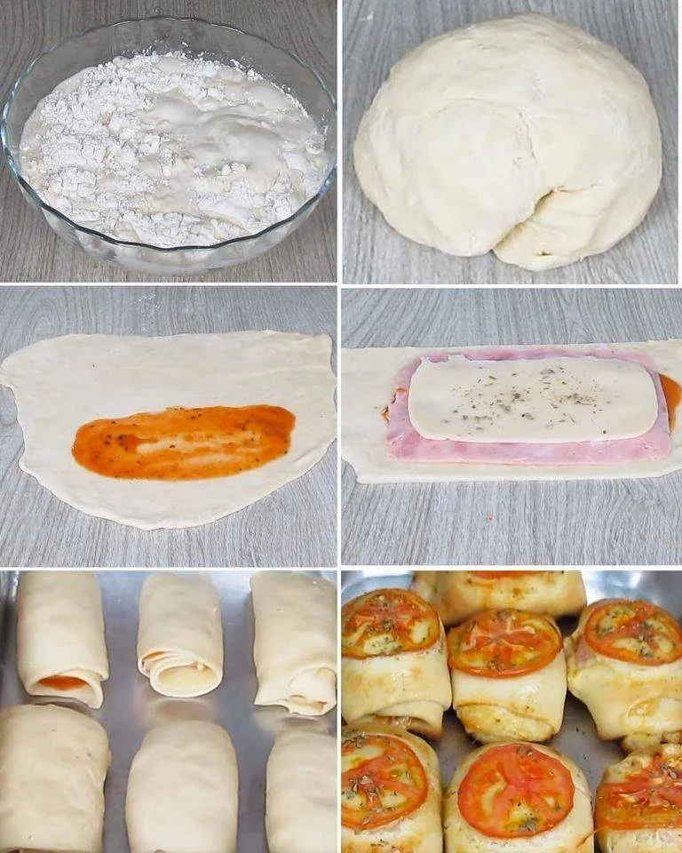 paozinho de pizza facil e simplesmente delicioso Pãozinho de pizza fácil