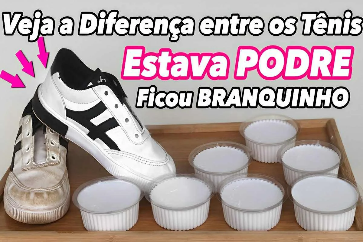 pasta de bicarbonato para limpar tenis e outras superficies Pasta de bicarbonato para limpar tênis e outras superfícies