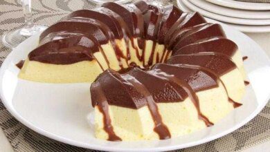 Receita de Pudim de chocolate e maracujá