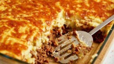 Torta de Batata com Carne Moída