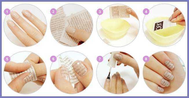 tutoriais unhas de jornal com rosas Tutorial unhas de jornal com rosas