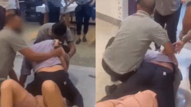 Clientes e funcionários se envolvem em briga durante atendimento em shopping na Tijuca — Foto: Reprodução