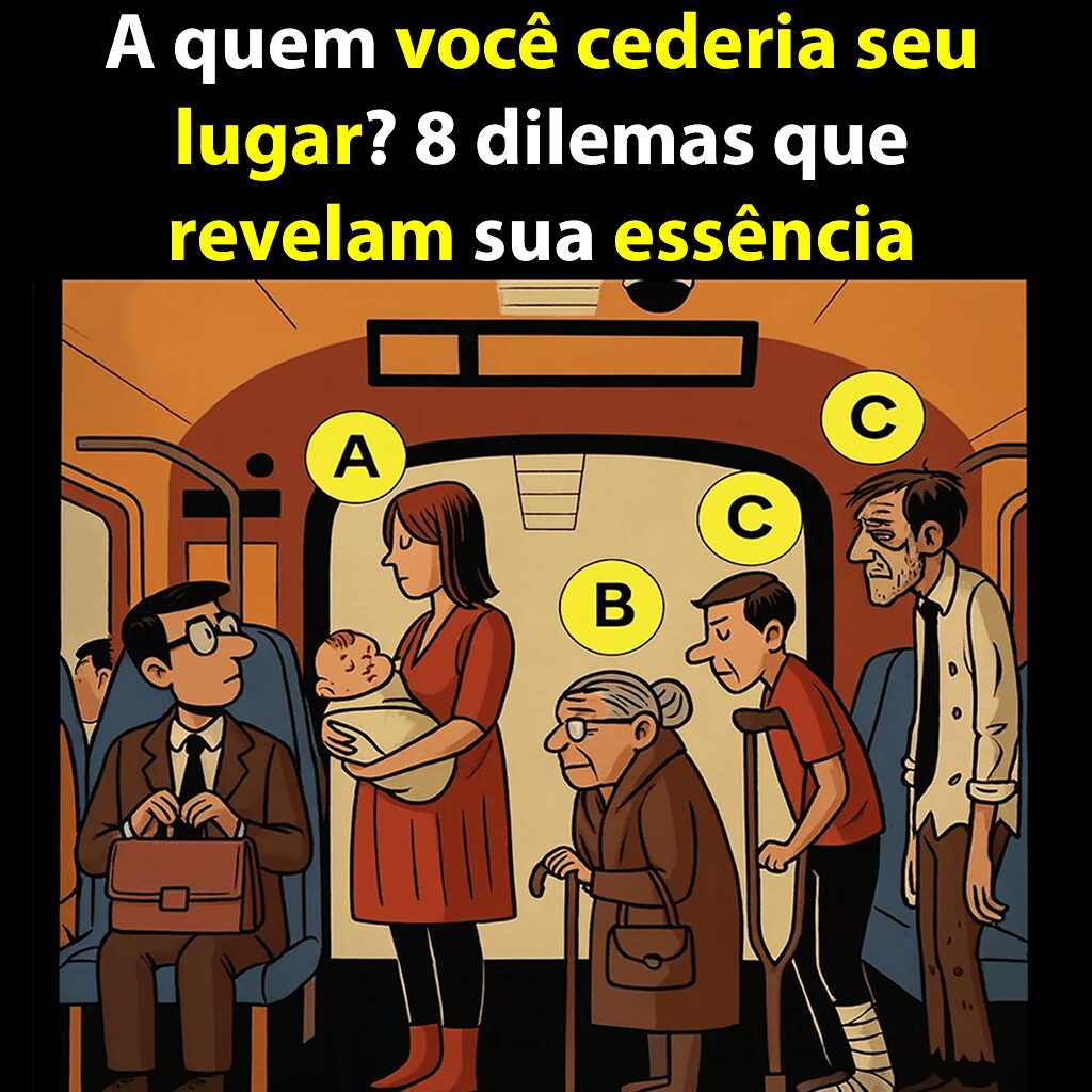 A quem voce cederia seu lugar 8 dilemas que revelam A quem você cederia seu lugar? 8 dilemas que revelam sua essência